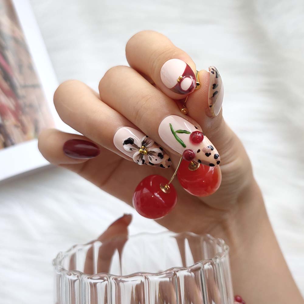 cherry nails