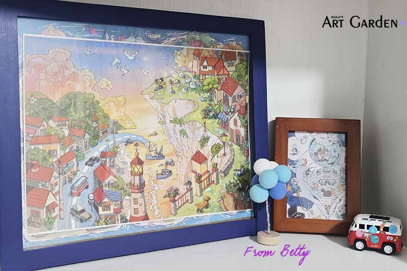 3 Beautiful Ways Betty Displays Her Finished Scene Sticker Art
