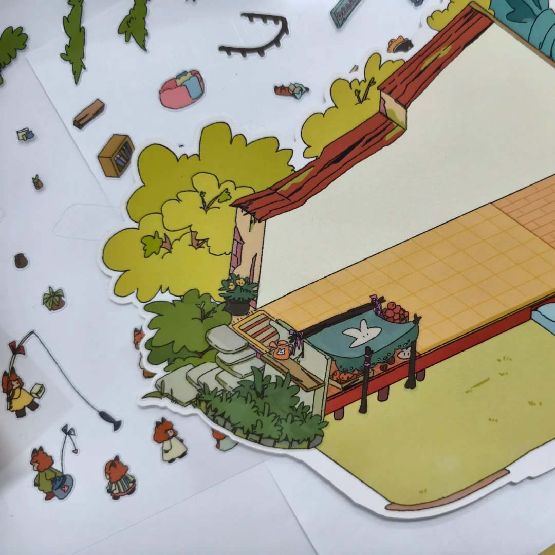 Alice's Life DIY 3D Scene Sticker Collection 2 Cute Miniature Scenes(L)