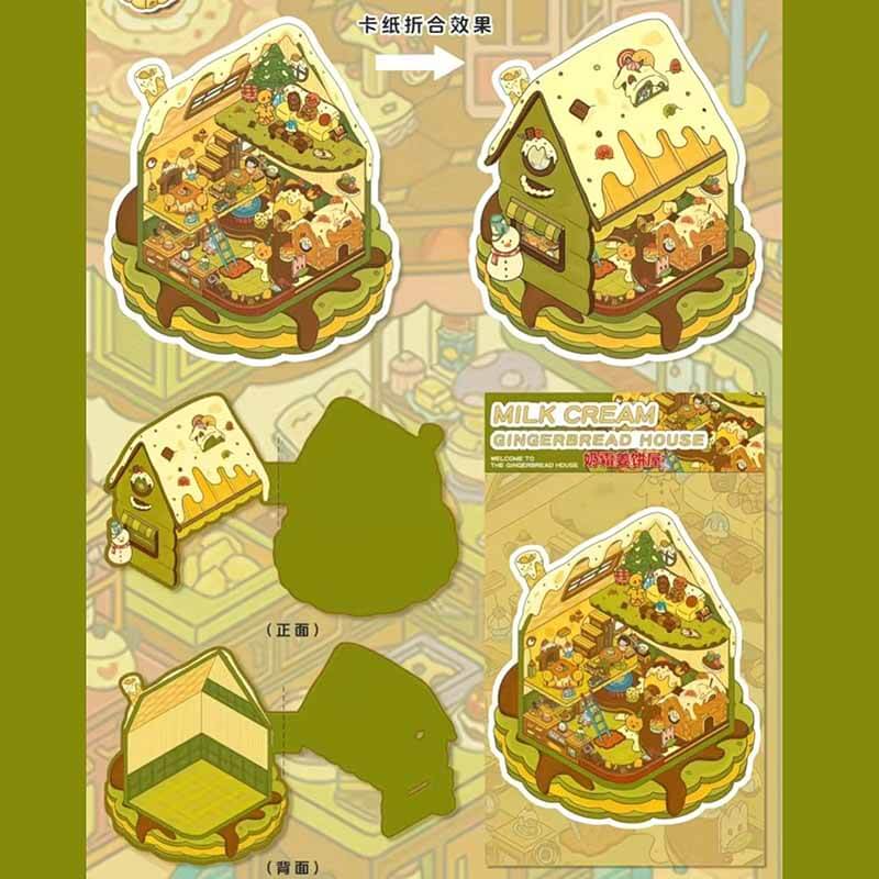 Sweet Wonderland DIY 3D Scene Stickers 2 Cute Miniature Scenes(L)