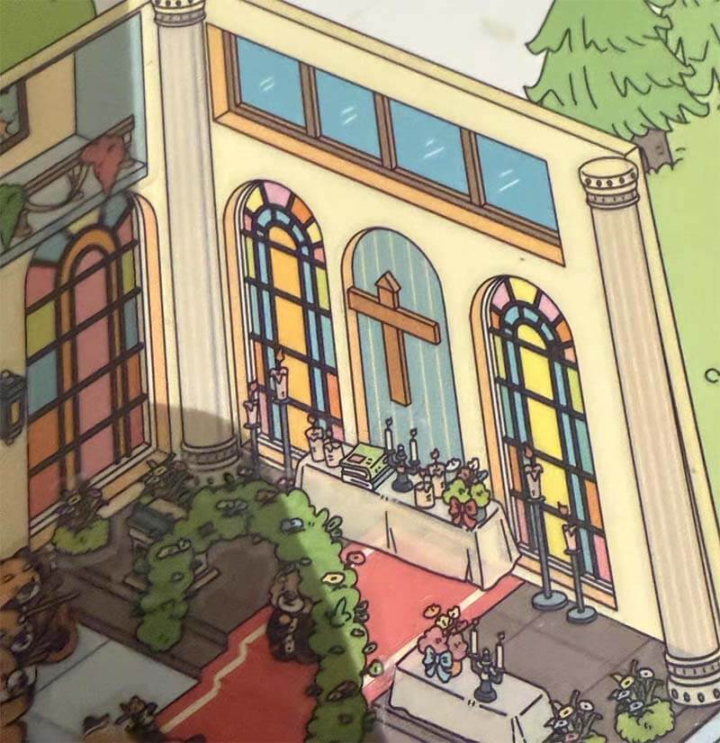 Floral Park DIY 3D Scene Stickers 4 Cute Miniature Scenes(M)