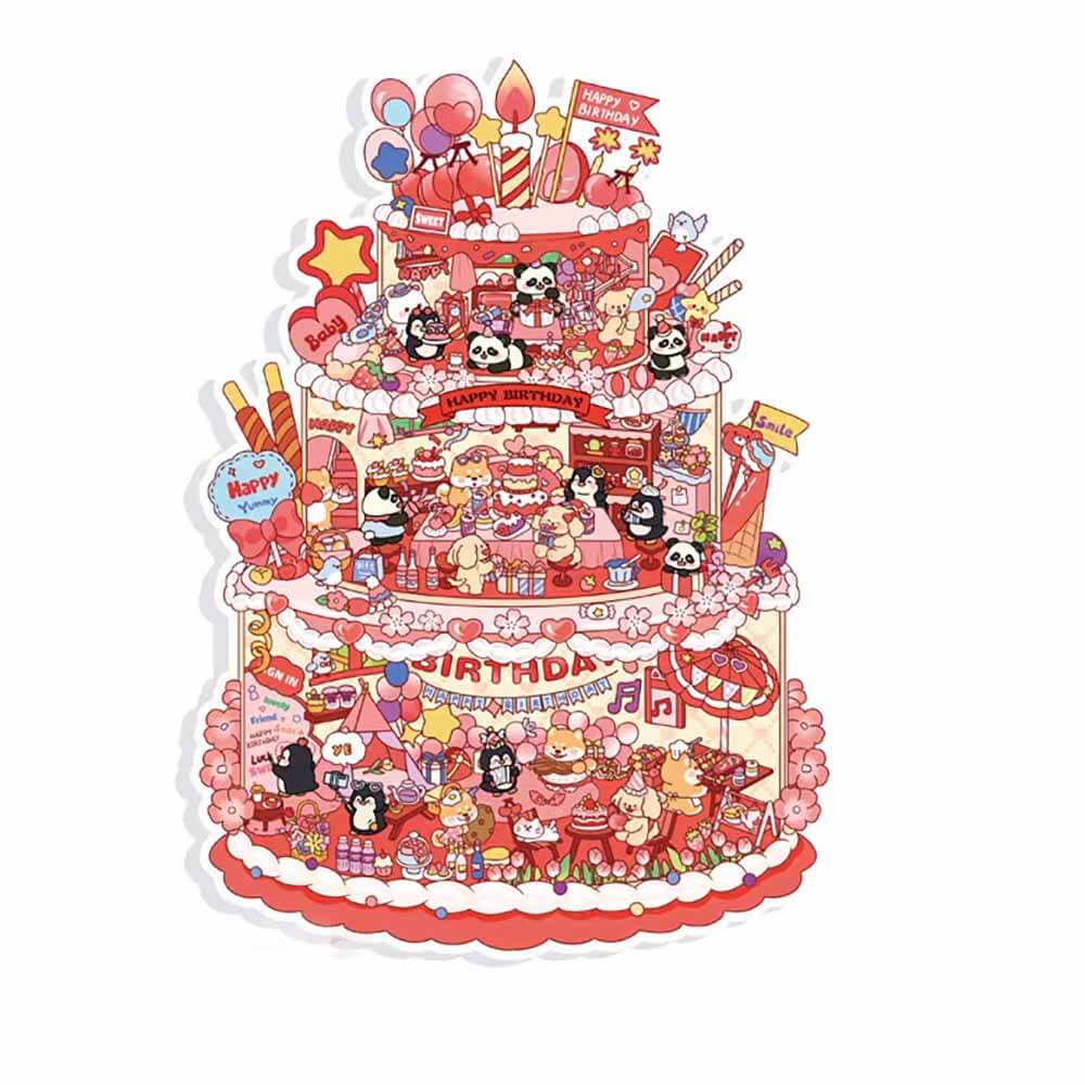 Sky City DIY 3D Scene Stickers 2 Cute Miniature Scenes(L)
