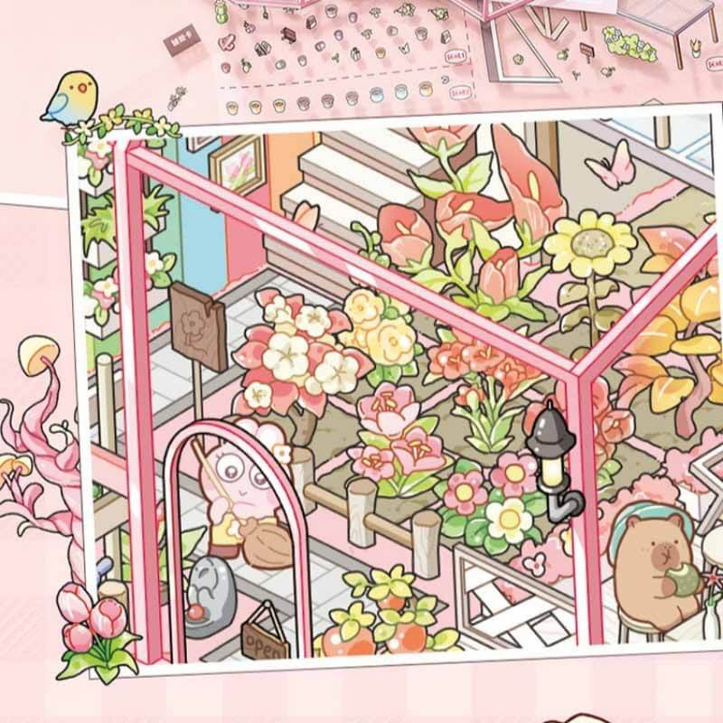 Nature Diaries DIY 3D Scene Stickers 2 Cute Miniature Scenes(L)