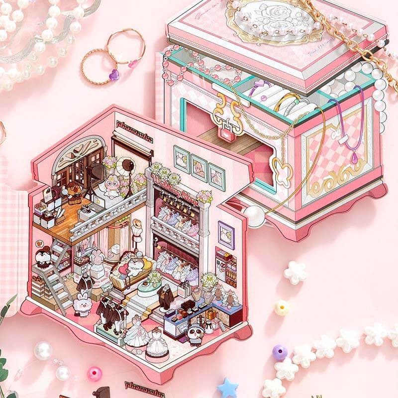 Moments & Moods DIY 3D Scene Stickers 4 Cute Miniature Scene(S)