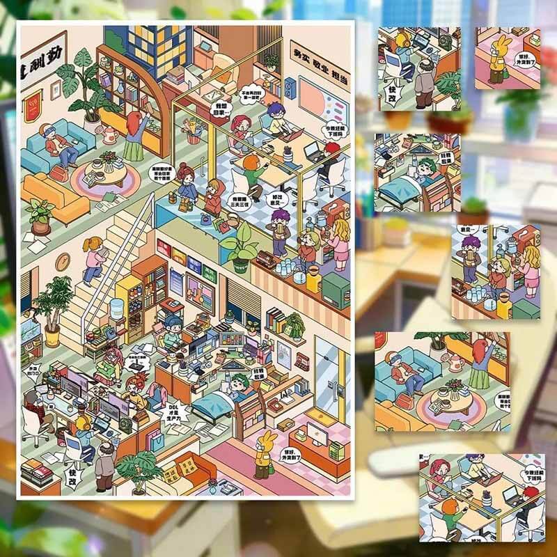 Sakura Daily DIY 3D Scenes Sticker 2 Cute Scenes(L)