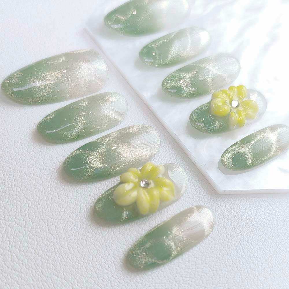 Beauty Art Garden Press On Nails Aqua Daze 138