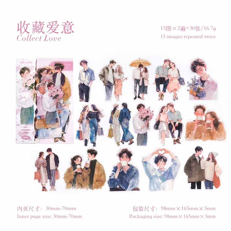 Moyu Happy Girls Diary Collage Sticker Pack
