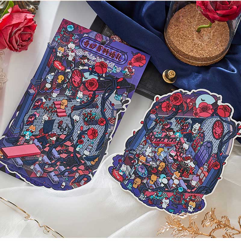 Eternal Vows DIY 3D Scene Stickers 4 Cute Miniature Scenes