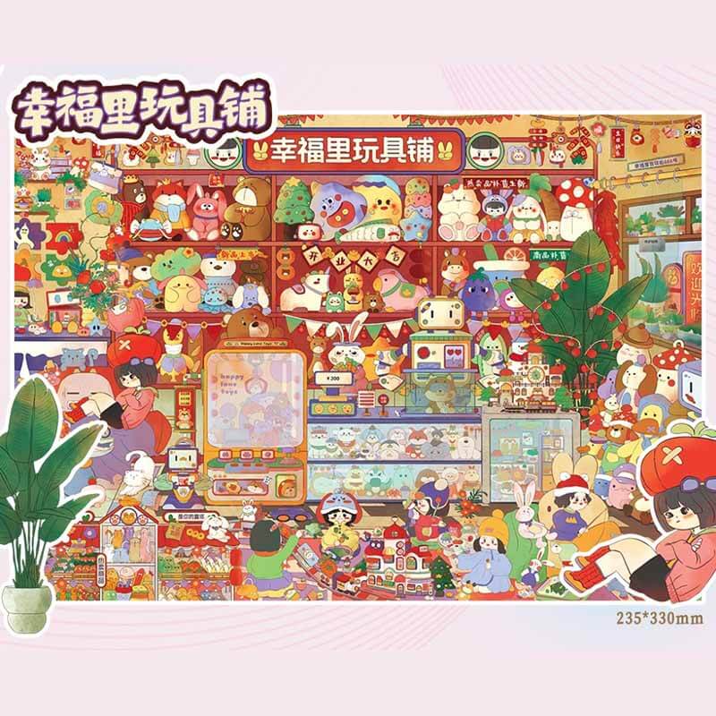 Sweet Dreamland DIY 3D Scene Stickers 2 Cute (L)