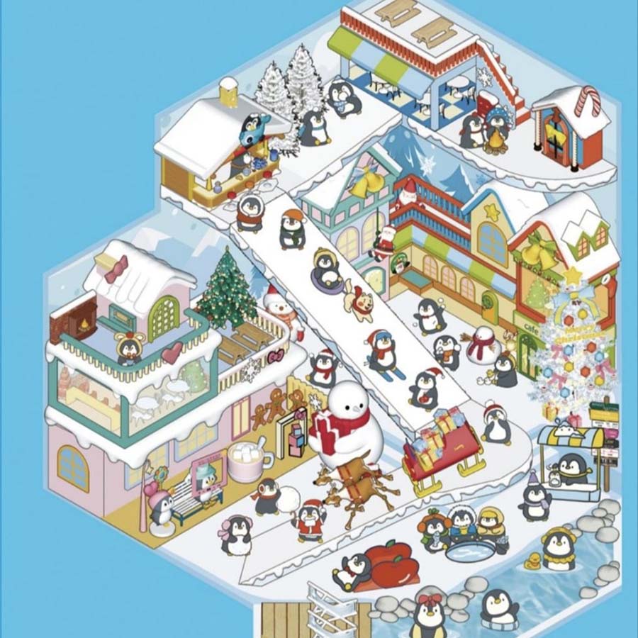 Leisure & Play DIY 3D Scene Stickers 4 Cute Miniature Scenes(L)