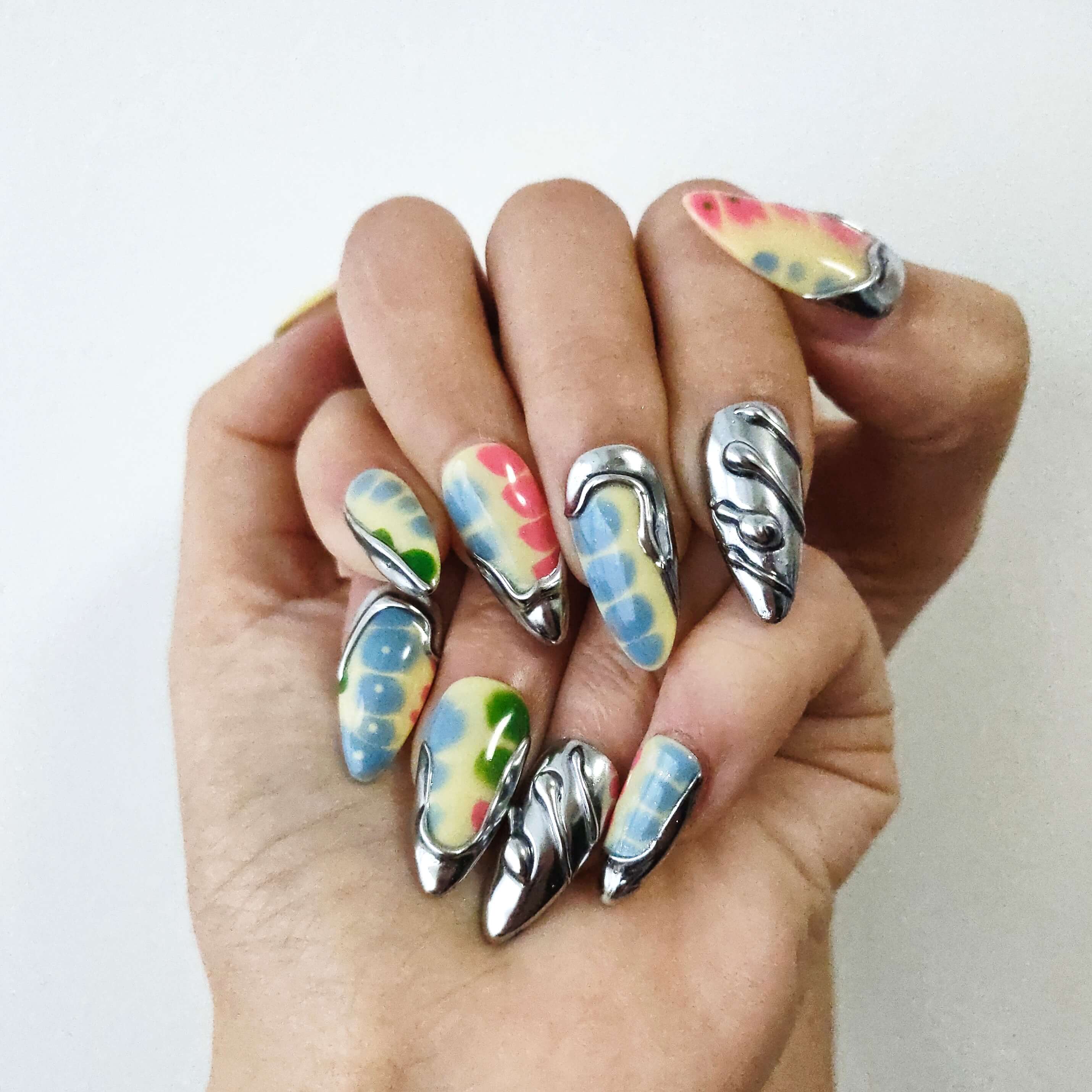 Beauty Art Garden Press On Crocodile Couture 179