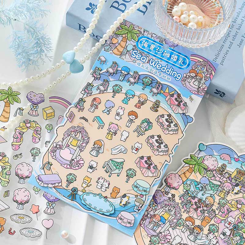 Eternal Vows DIY 3D Scene Stickers 4 Cute Miniature Scenes