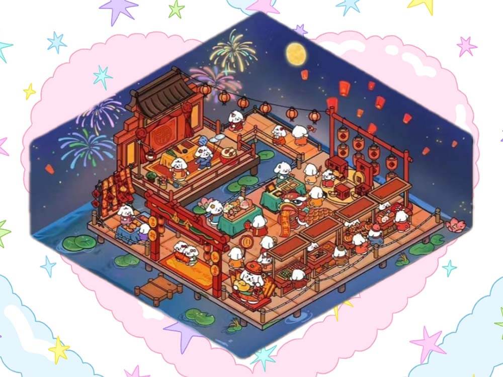 Lawn Wedding DIY 3D Scene Stickers 4 Lovely Miniature Scenes(M)