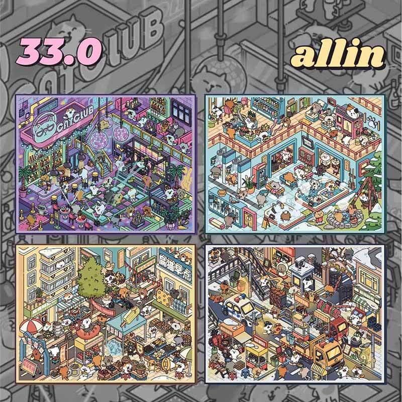 Slice of Life DIY 3D Scene Stickers With Guide Lines(S)
