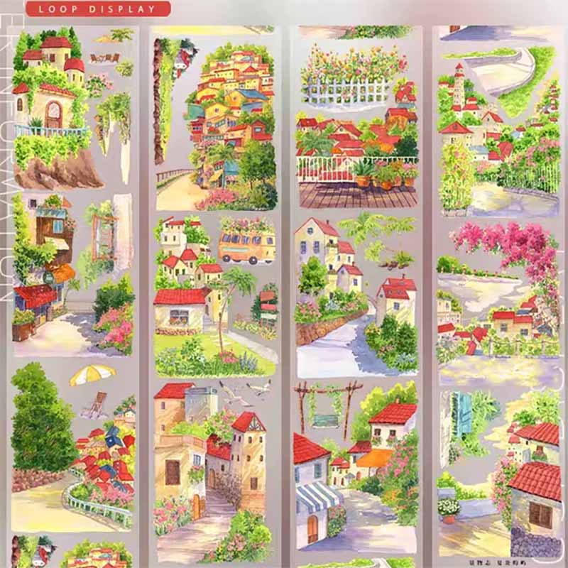 Little Garden Spring PET Journal Collage Sticker
