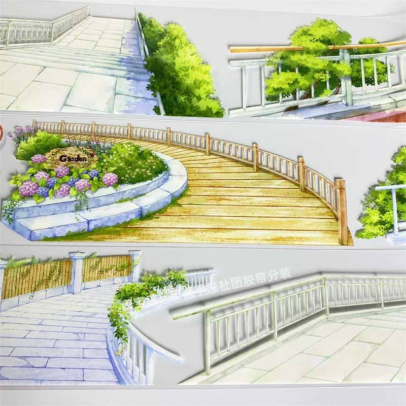 The Lakeside Trail PET Journaling Scene Tape