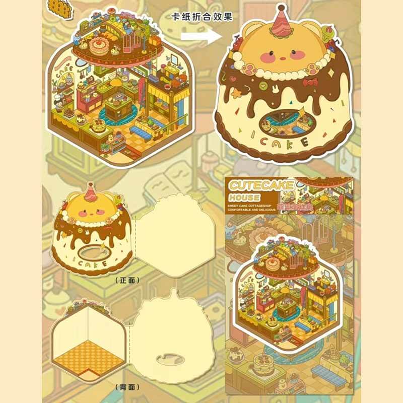 Sweet Wonderland DIY 3D Scene Stickers 2 Cute Miniature Scenes(L)