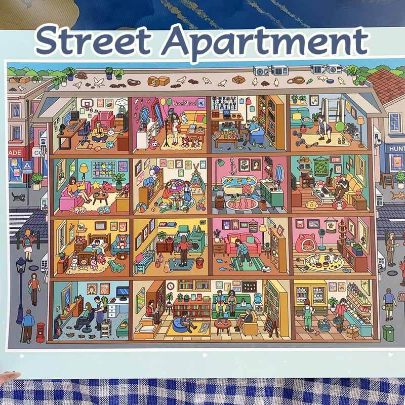 Urban Corner DIY 3D Scene Stickers 2 Cute Scenes(xxL)
