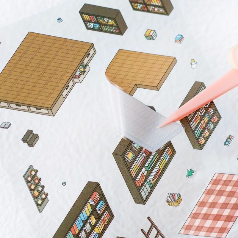 Panda Home Collection DIY 3D Scene Stickers 4 Cute Miniature Scenes(S)