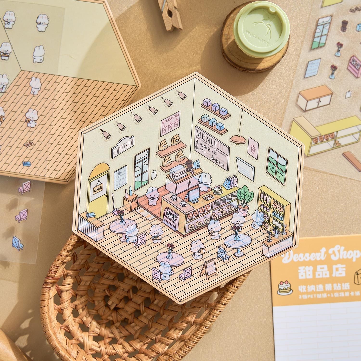 Our Little World DIY 3D Scene Stickers 4 Cute Miniature Scenes