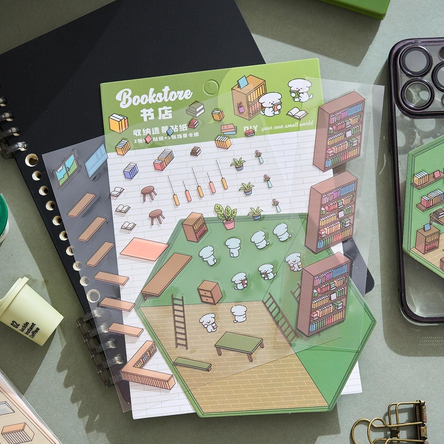 Our Little World DIY 3D Scene Stickers 4 Cute Miniature Scenes