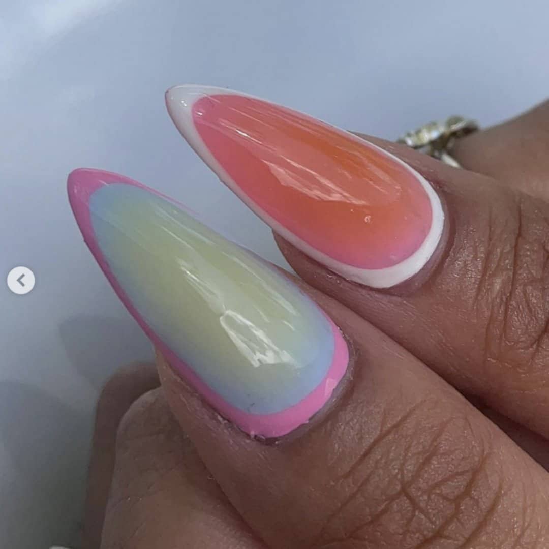 Art Garden Press On Nails French Orchid