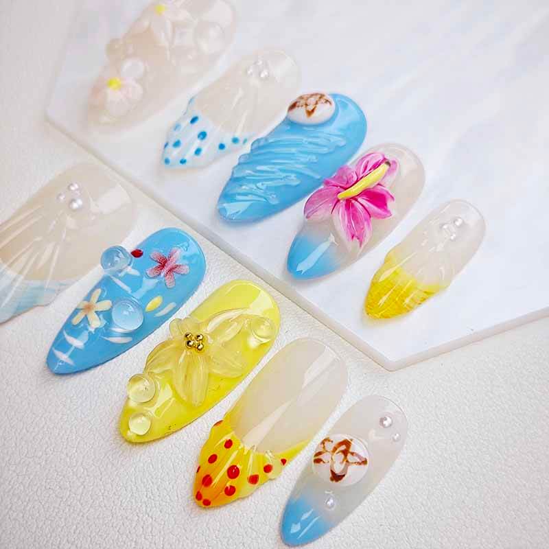 Beauty Art Garden Press On Nails Siren’s Garden 203