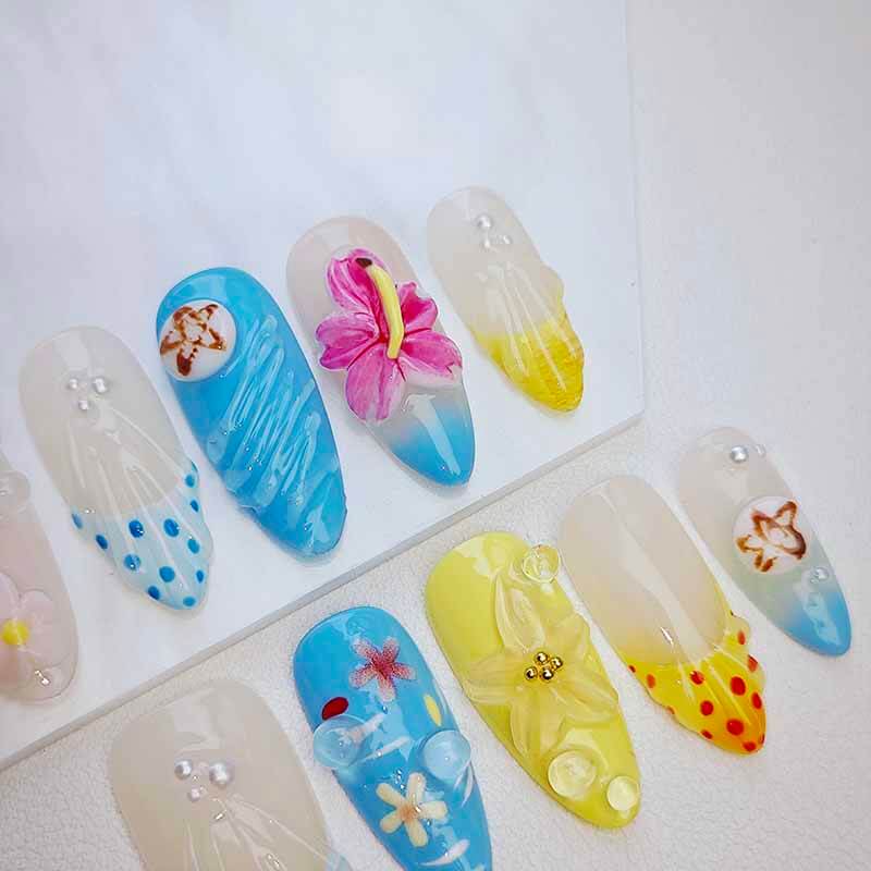 Beauty Art Garden Press On Nails Siren’s Garden 203