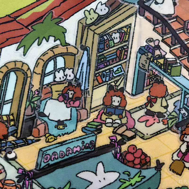 Alice's Life DIY 3D Scene Sticker Collection 2 Cute Miniature Scenes(L)