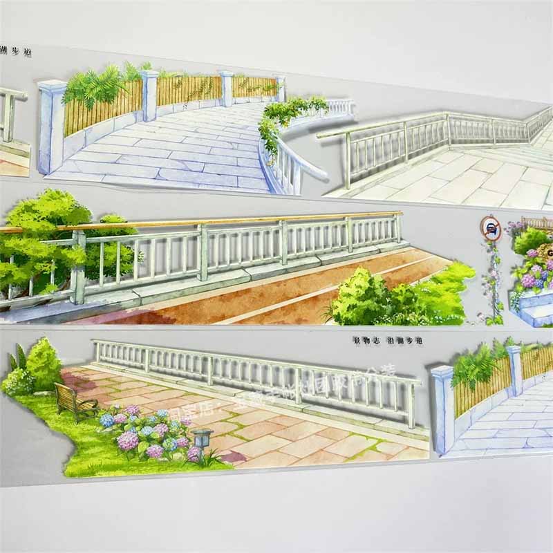 The Lakeside Trail PET Journaling Scene Tape