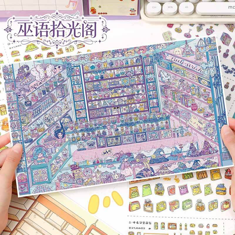 Enchanted Corners DIY 3D Scene Stickers With Guide Lines(XL)
