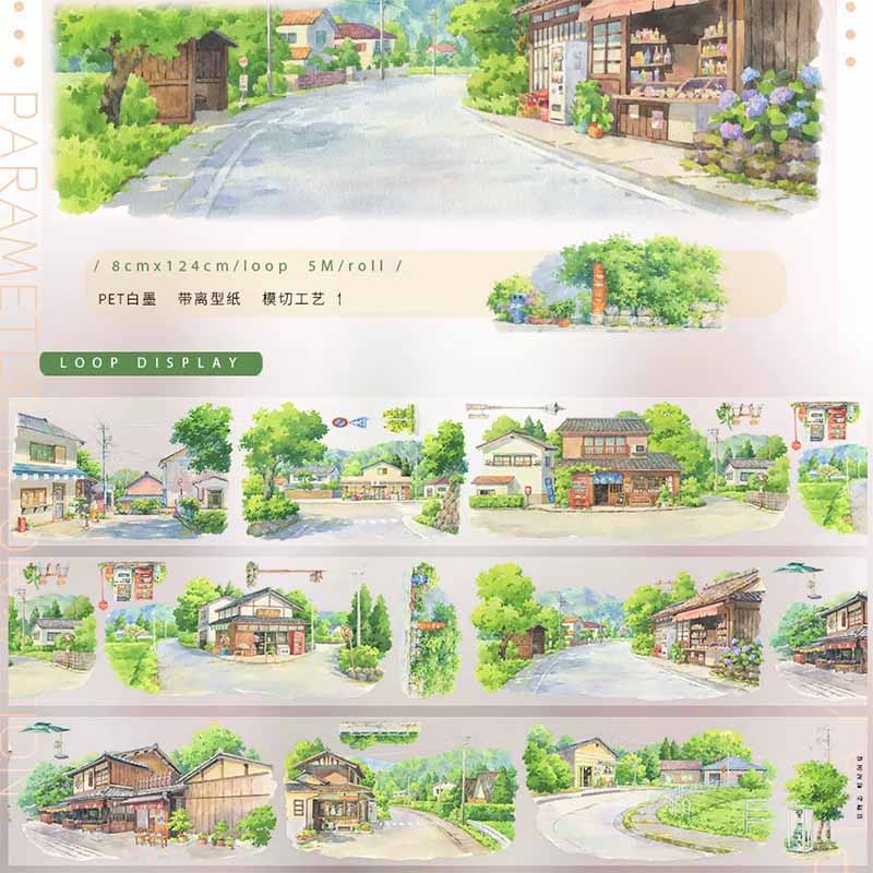 European Spring Garden PET Journal Collage Sticker