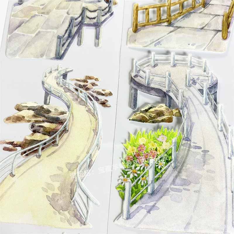 Coastal Walkway PET Journaling Scene Tape