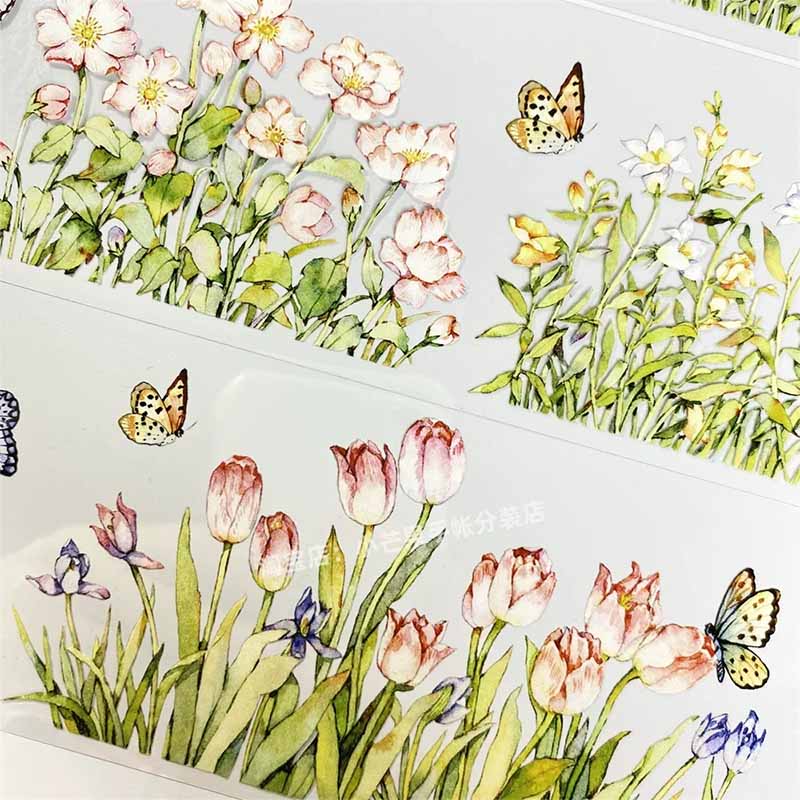 Chrysanthemum Garden PET Journaling Scene Tape