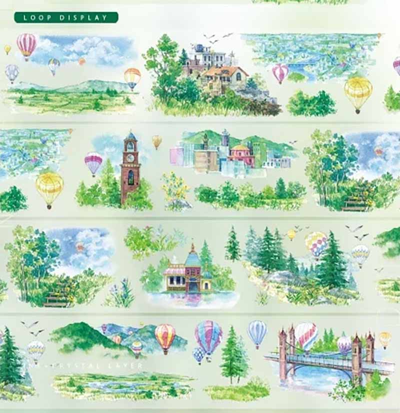 Summer Sun Spring Bloom PET Journal Collage Sticker