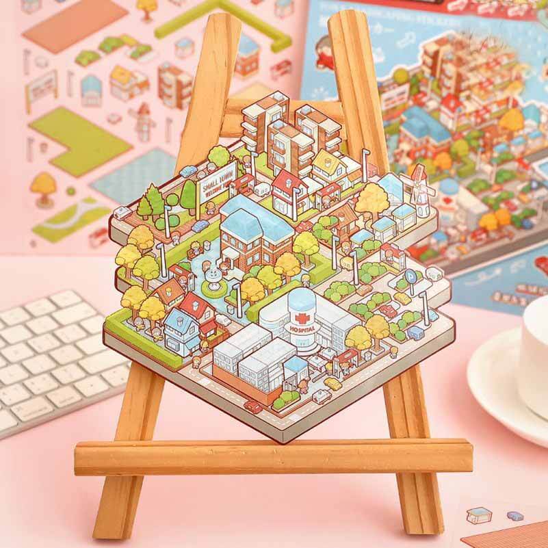 Dodo's World DIY 3D Scene Sticker - 2 Cute Miniature Scenes(M)