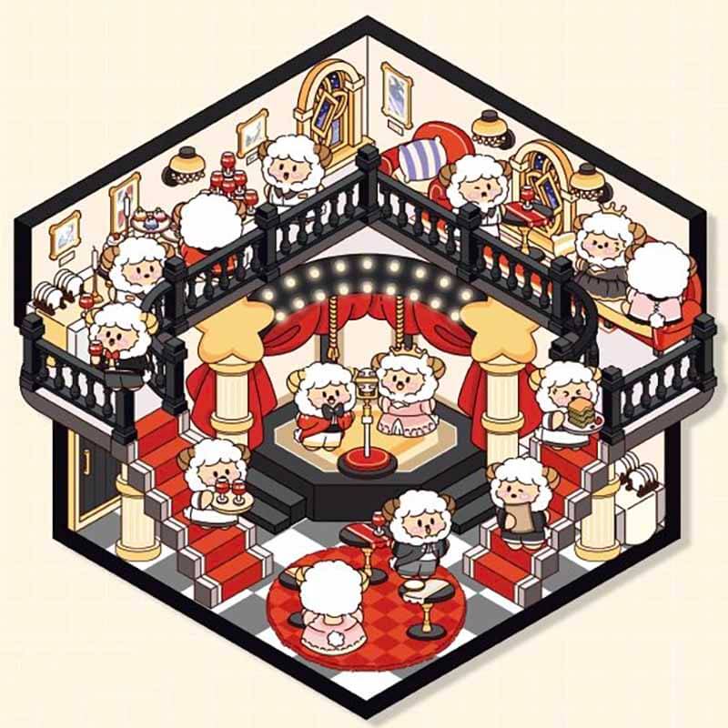 Cosmic Fairytale DIY 3D Scene Stickers 4 Cute Miniature Scenes