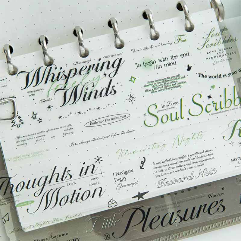 Romantic Handwritten Journal Decoration DIY Tape Stickers