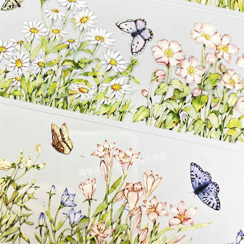 Chrysanthemum Garden PET Journaling Scene Tape