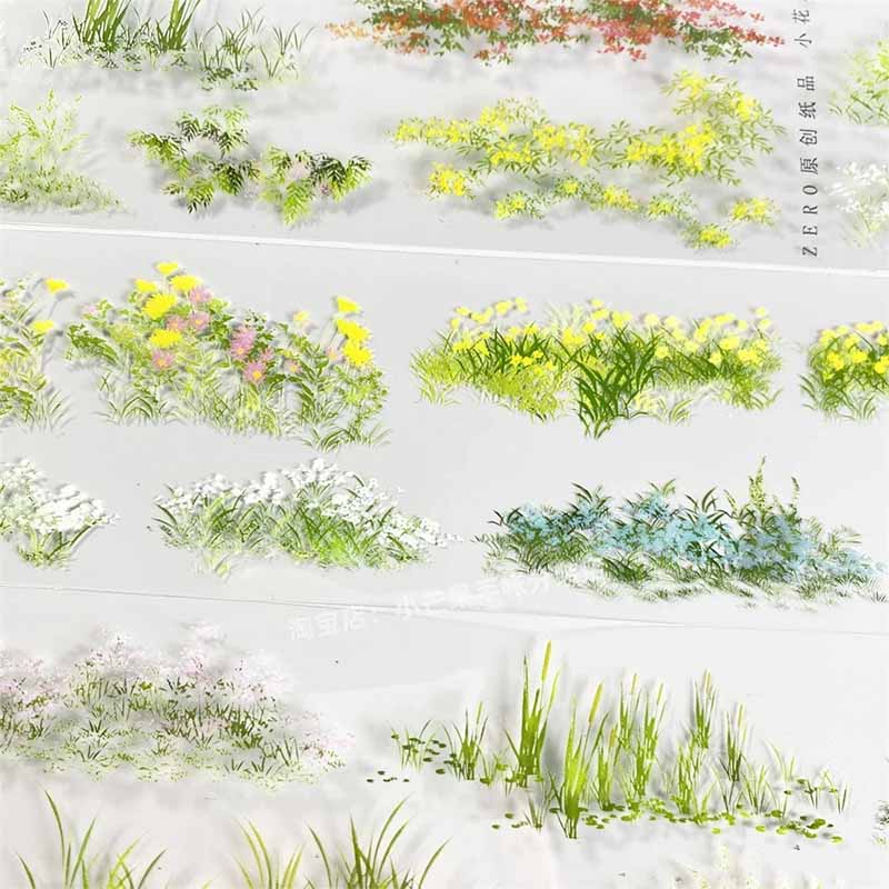 Blossom Meadow PET Journaling Scene Tape