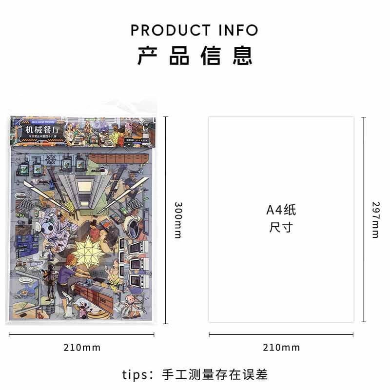 Steam Life DIY 3D Sticker 2 Cute Miniature Scenes(L)