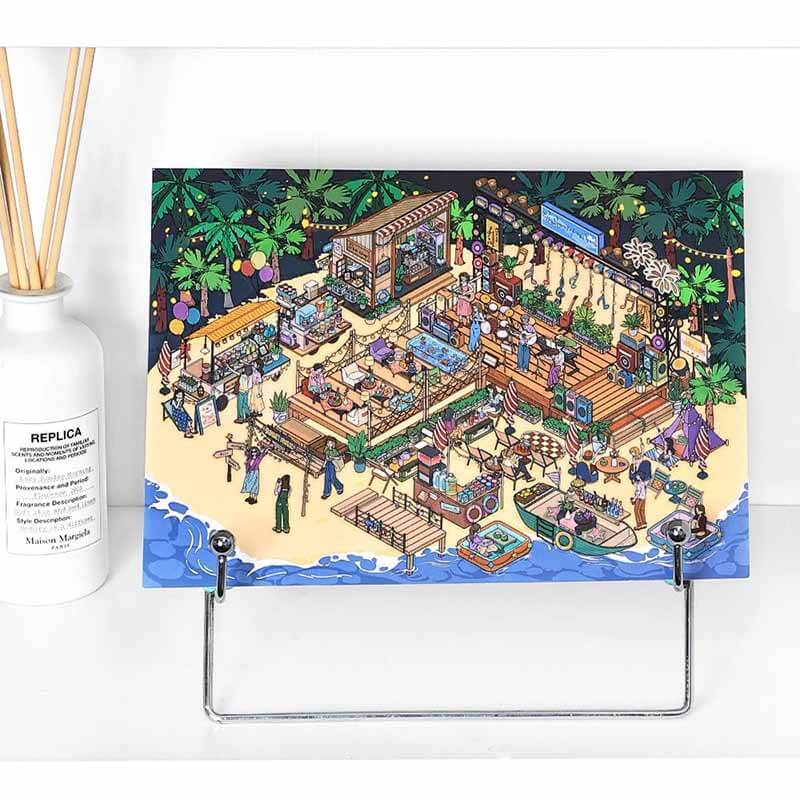 Dreamy Escape DIY 3D Scene Stickers 2 Cute Miniature Scenes(L)