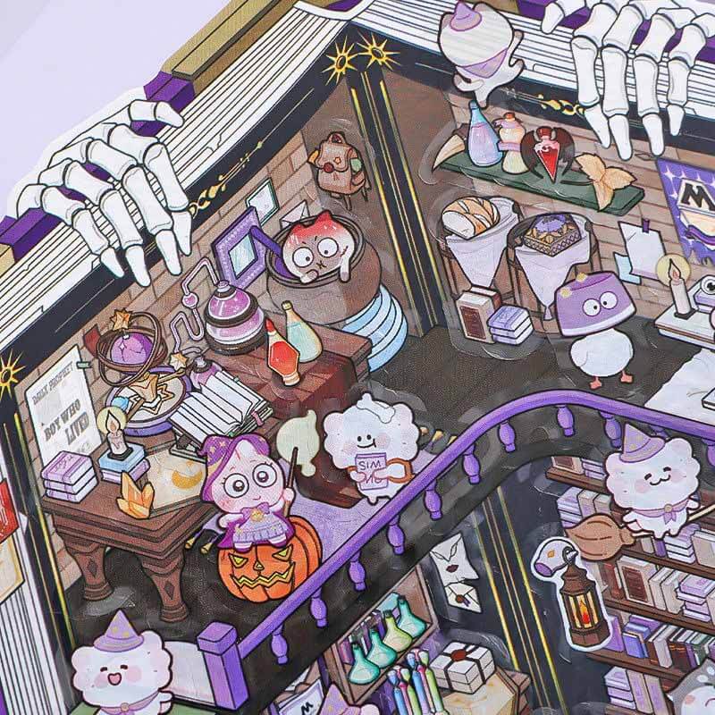 Magic Ark World DIY 3D Scene Stickers - 4 Cute Miniature Scenes