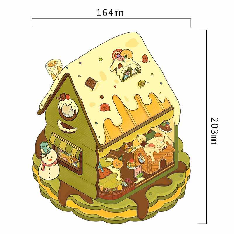 Sweet Wonderland DIY 3D Scene Stickers 2 Cute Miniature Scenes(L)