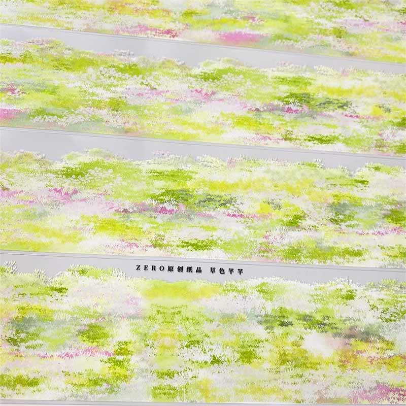 Verdant Meadow Series Landscape Journaling Washi Sticker Roll
