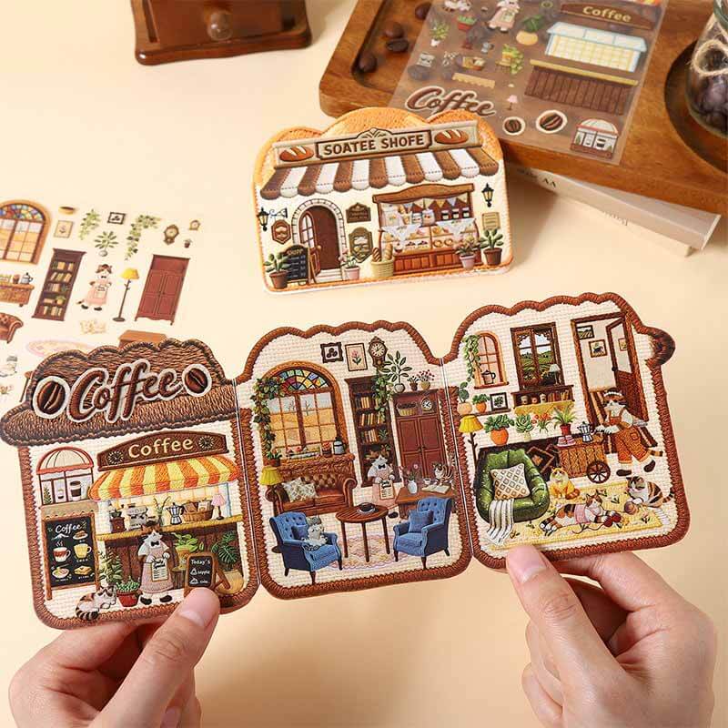 Sweet Journey DIY 3D Sticker 4 Cute Miniature Scenes(M)