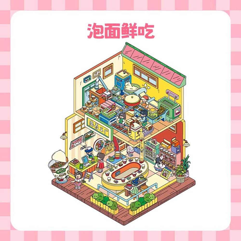 Jolly Factory DIY 3D Scene Stickers 3 Cute Miniature Scenes(L)