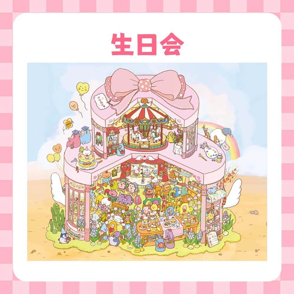 Jolly Factory DIY 3D Scene Stickers 3 Cute Miniature Scenes(L)