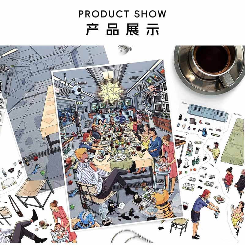 Steam Life DIY 3D Sticker 2 Cute Miniature Scenes(L)