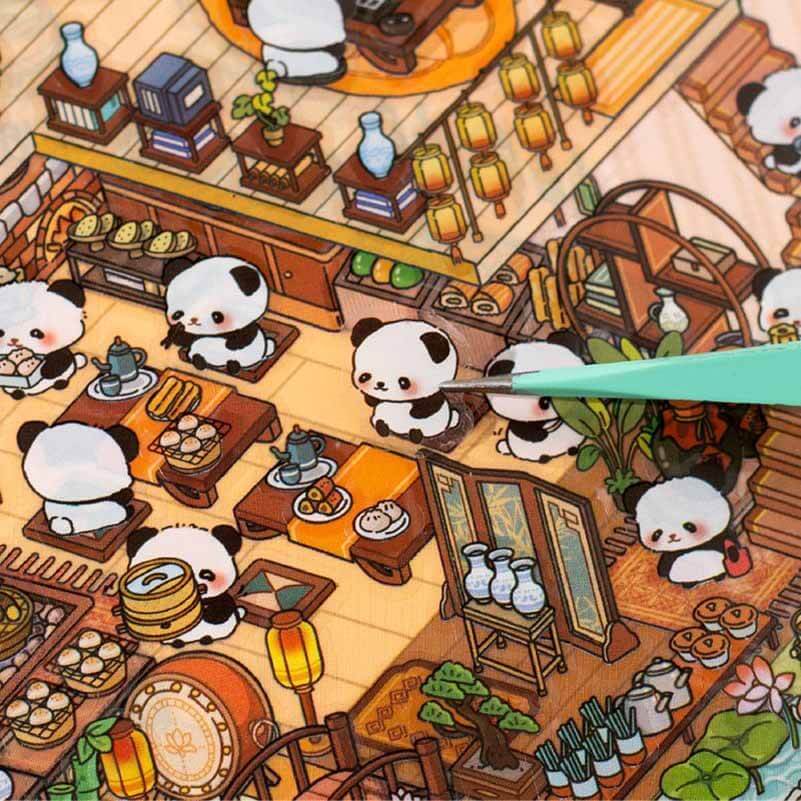 Fun House DIY 3D Scene Stickers 2 Cute Miniature Scenes(L)